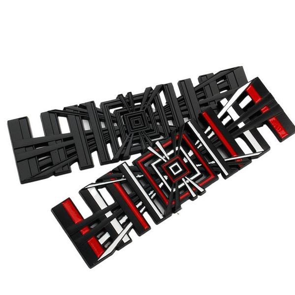 Auto 3D Metall Karomuster Logo Aufkleber für 3 S X Y Modell Auto Kofferraum Heckklappe Performance Abzeichen Aufkleber Zubehör