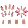 24 Pieces Of Handmade Wearable Nail Polish Pink Trendy Bear Nail Polish Planet Love Nail Polish Wearable Nail Polish