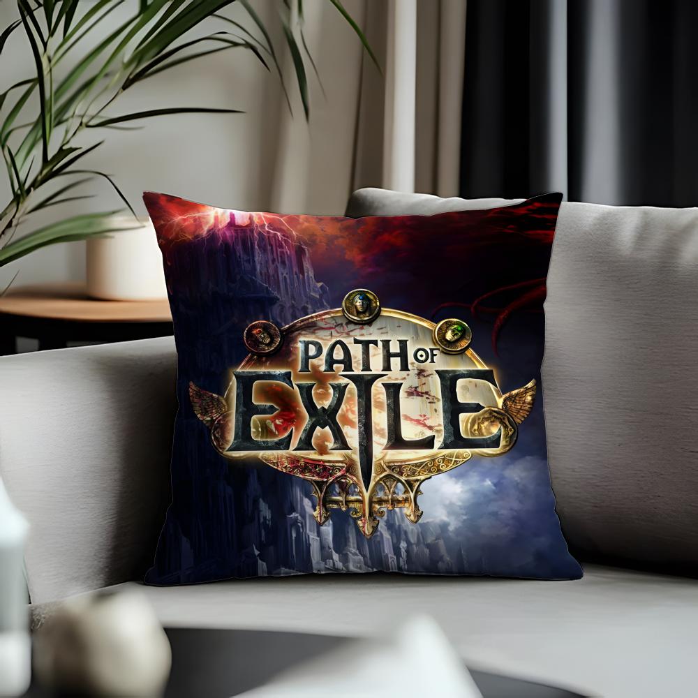 New Ppath of Exileew Cushion Cover Antidustmite Pillowcase Invisible Zipper Silky Short Plush Sofa Cushion Cover