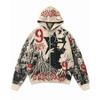 2026 Stand-Up Collar Unisex 3D Printed Hooded Sweatshirt Casual Loose Fit Long Sleeve Pullover Youth