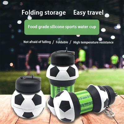 Student Creative Ball Folding Water Cup Outdoor Sports Water Bottle Household Silicone Folding Cup Portable Anti Drop