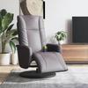 VidaXL Recliner Massage Chair Footrest Grey Faux Leather 356515
