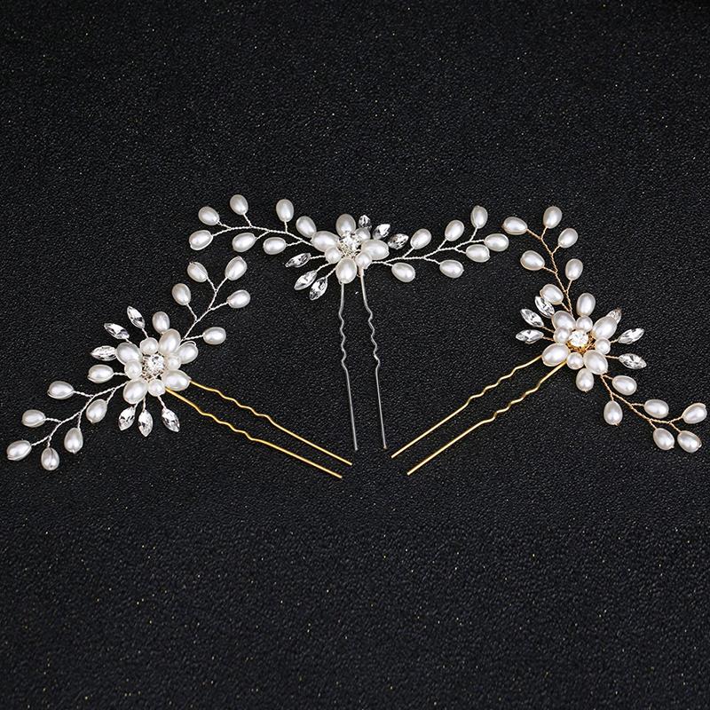 Elegant Bridal Handmade Pearl Flower Hairpin Pin Clevis Beautiful Hair Accessories Wedding Hair Pins Bridesmaid Bridal Decor