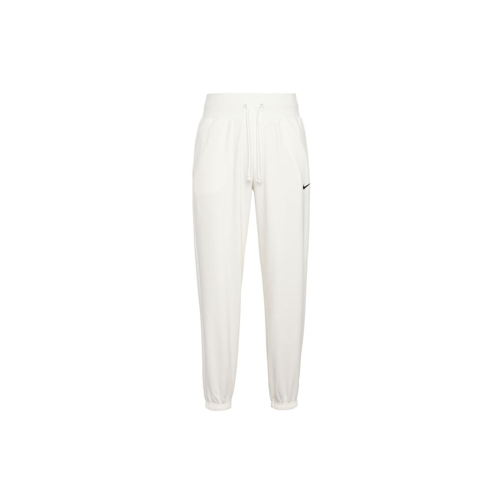 Nike High-Waisted Oversized Joggers With Fleece Lining Women Bottoms White DQ5888-133