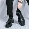 Large Size Men's Leather Shoes 2024 Spring and Autumn New Leather Shoes Business Dress Groom Wedding Shoes 38-46