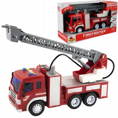 Large Fire Truck Fire Department Movable Ladder Figure For Children