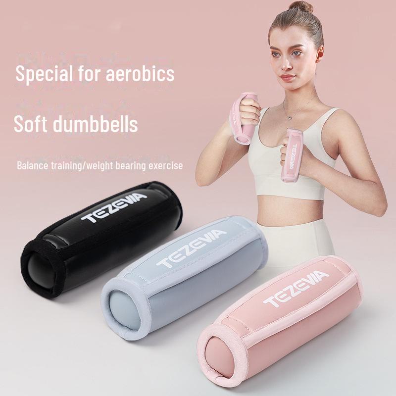 Manubrio ibrido per aerobica con sacco di sabbia per l'allenamento fitness a casa delle donne Aerobics Sandbag Dumbbells rosa
