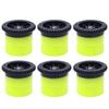 6 Pcs Variable Arc Nozzles Radius Sprinkler Heads Pop-up Sprinkler Replacement Nozzle Adjustable 0-360 Degrees Full Circle Pattern