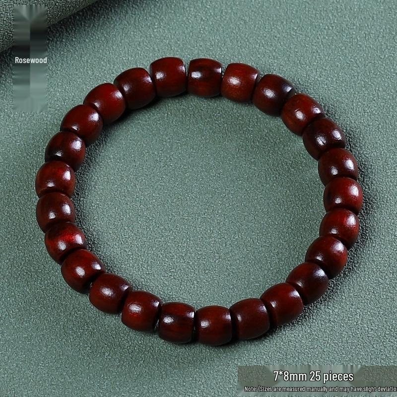 Unisex Handmade Green Sandalwood Bead Bracelet - Ethnic Style, Exquisite Design