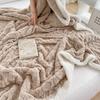 Super Soft Woolen Blanket for Bed Sofa Couch, Autumn Warm Lame Velvet Cover Blanket for Office, Air Conditioning and Nap, Travel