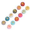 1200Pcs Acrylic Letter Beads Smoother Comfortable Edges Round Colored Beard Beads for DIY Bracelet
