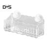 Aquarium Plant Holder Hanging Fish Tank Plant Pot with Suction Cups Clear Acrylic Aquatic Planter Cup Flower Rack