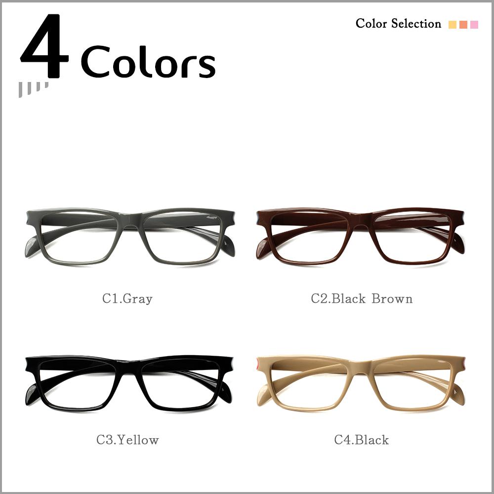 TUREZING 4 Pack Flexible Spring Hinge Women Men Magnifier Presbyopic Diopter Vintage Square Presbyopia Eyeglasses