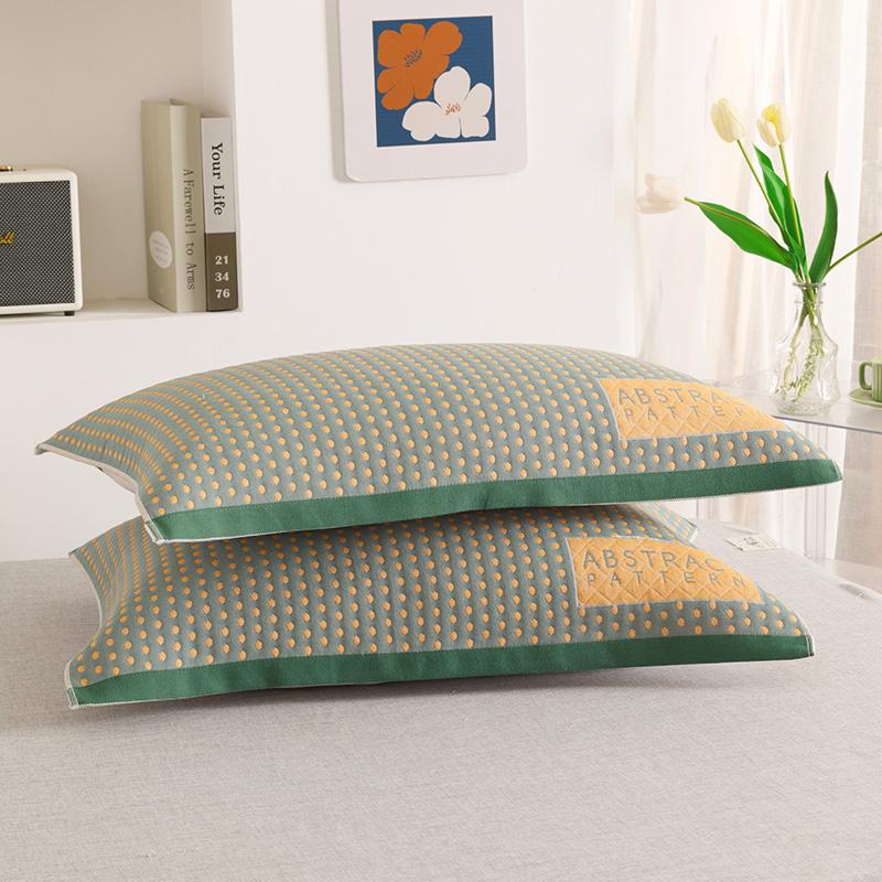BrandNew Pure Cotton Pillow Cover a Pair of Cotton Gauze Pillow Cover Universal for All Seasons to Absorb Sweat