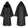 Medieval Wizard Hooded Cloak: Five Colors, Long Sleeve Cape, Halloween Grim Reaper Costume