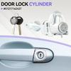 Front Left Driver Side Door Lock Cylinder with 2 keys Repair Kit for BMW E90 E91 E92 E93 3 SERIES 2004-2012 51217162427 Car Part