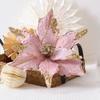 New 30cm Premium Pink Artificial Christmas Flower Tree Decor Holiday Wedding Faux Floral Supply