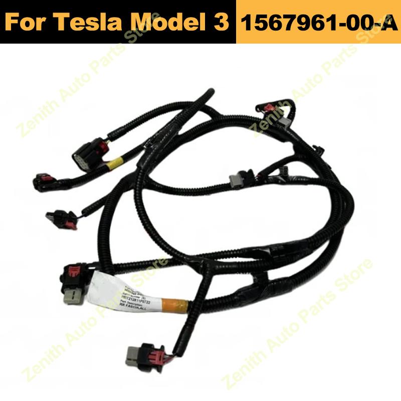 1567961-00-A For Tesla Model 3 Car Gantry Radiator Bracket Wiring Harness Front Radiator Bracket Fan Accessories Auto Parts