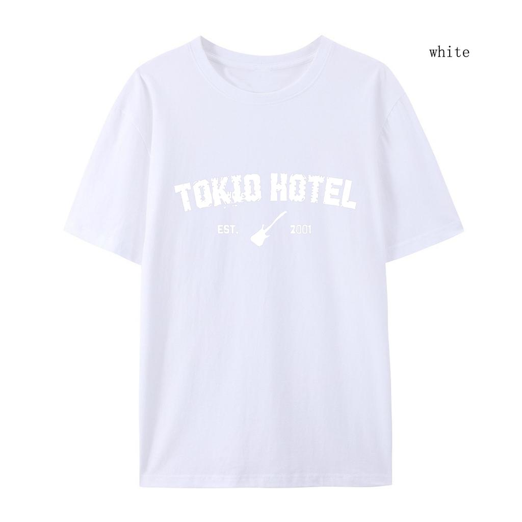 Rock Band Tokio Hotel Kaulitz Print Tshirt Cotton T-shirt Trend Short Sleeve Tee Women Hip Hop Streetwear T Shirt Clothes