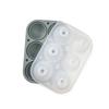 Stampo in silicone per uso alimentare da 50 ml Stampo per cubetti di ghiaccio rotondo a 6 scomparti Stampo fatto in casa Stampo per decorazione torta al cioccolato fai-da-te