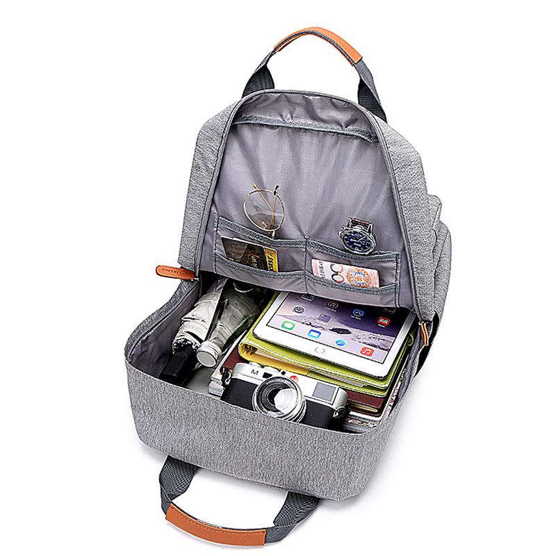 Casual Business Rucksack Für Männer Licht 15 zoll Laptop Tasche 2023 Wasserdichte Oxford Tuch Dame Anti-diebstahl Reise Rucksack grau
