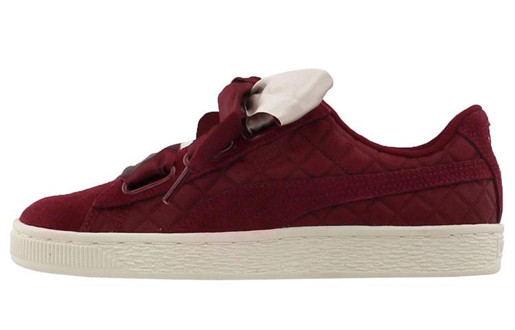 PUMA Suede Heart Quilt Cordovan Cameo Brown Women s 365462-01 38.5