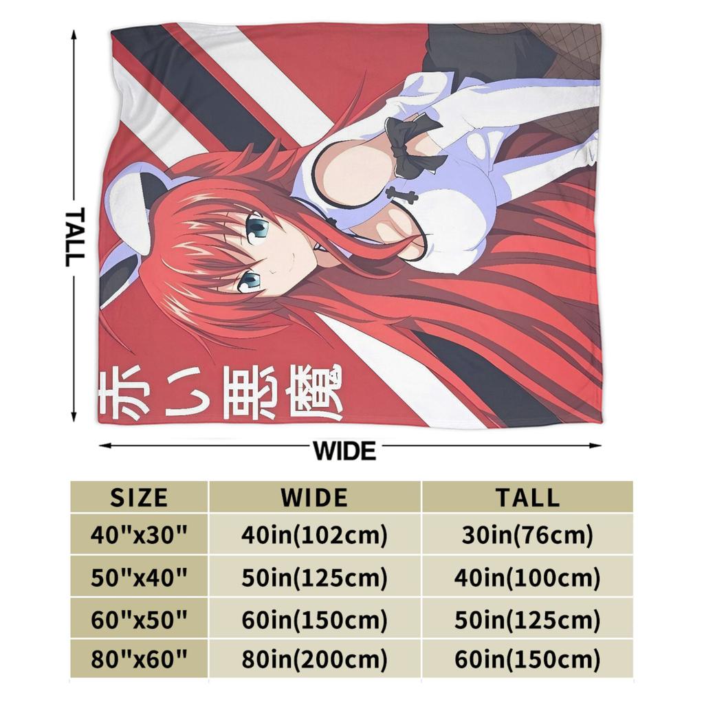 High School DxD  Blanket Quality Warm  Bedding Throws Winter Girls Boys Couch Bed Funny Bedspread