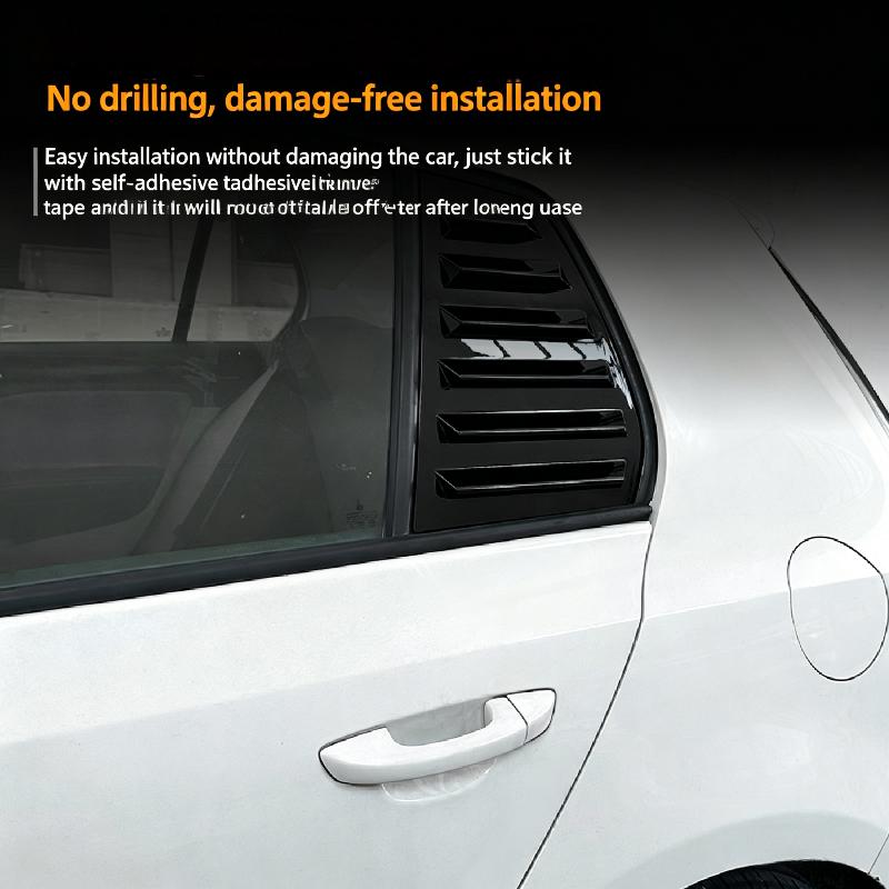 Car Rear Side Vent Quarter Window Louver Shutter Cover Trim Compatible With Golf Mk4/5/6/7/8//R Louver Cover