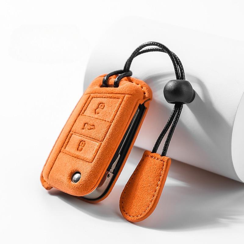 

Fur Car Key Cover Is Suitable for Volkswagen CC Langyi Bajetta Shell Touan Buckle Phaeton Tanyue