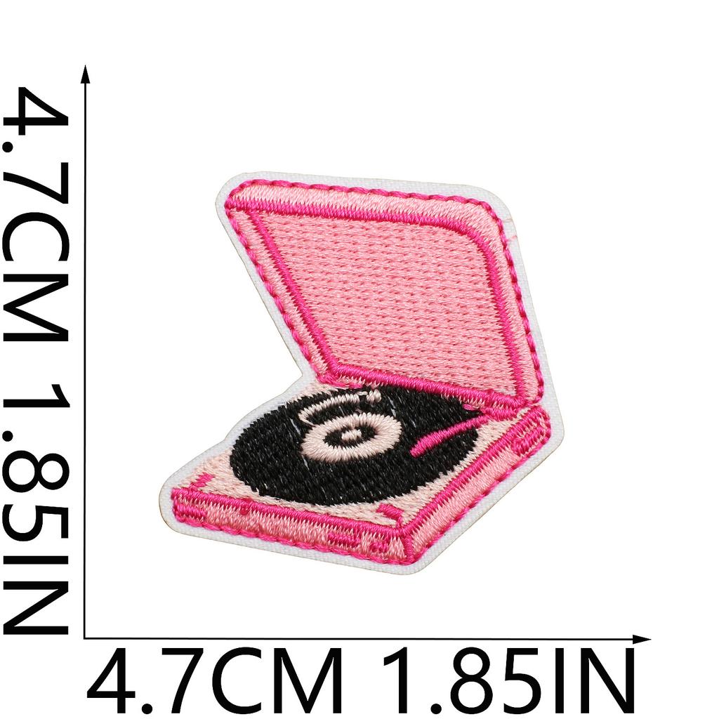 Love Letter Embroidery Cloth Sticker Pink Couple Clothing Decorative Patch Sticker Bow Bear Computer Embroidery Label Heat Transfer