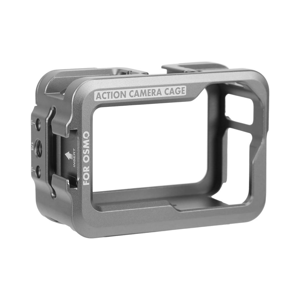 Aluminium Alloy Case for OSMO Action Camera Housing Shell Case Protective Cage with 2 Cold Shoe Mount