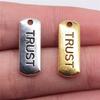 Rechthoekige Letter Bedels Alfabet A-Z Bedel Antiek Brons Zinklegering Sieraden Maken Benodigdheden DIY Knutselaar DIY Bedels