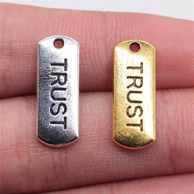 Rectangular Letter Tags Alphabet A-Z Charm Antique Bronze Zinc Alloy Jewelry Making Supplies DIY Craft Lover DIY Charms