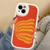 Yayoi Kusama Pumpkin Flower Art For IPhone 16 15 14 13 12 11 Pro Max Plus Leather Phone Cover