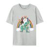 Mode Lässiges T-Shirt Berner Sennenhund Einhorn Reiten Dinosaurier T-Shirts Locker Sitzend Brüder Herren T-Shirt