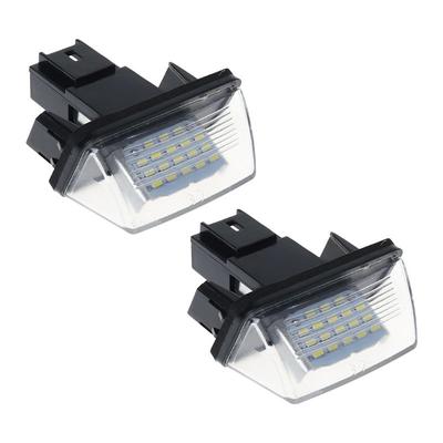 Yeni 1 Çift 18 LED Lisans Numarası Plaka Işıkları Lamba Peugeot 206 207 307 308 406 Citroen C3/C4/C5/C6