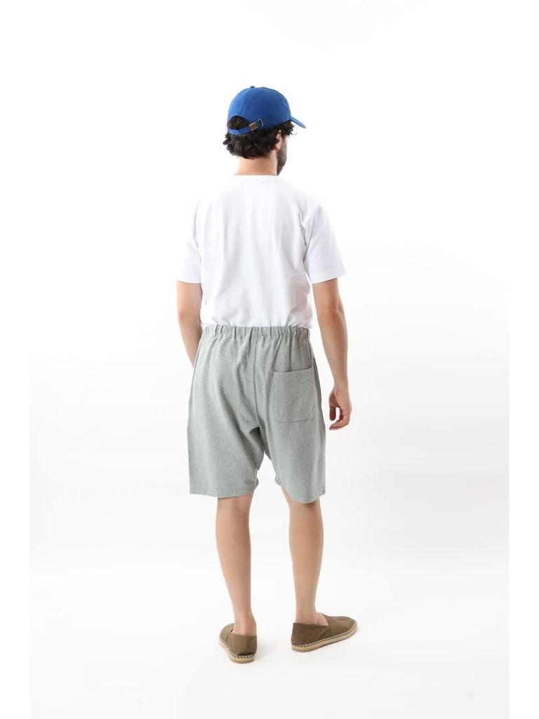 Shorts Cotton Embroidered Ribbed Script Logo Reverse Shorts REVERS Oxford Gray L [Champion] 100% 9.4oz Weave(R) WEAVE(R) C3-P507 Men's