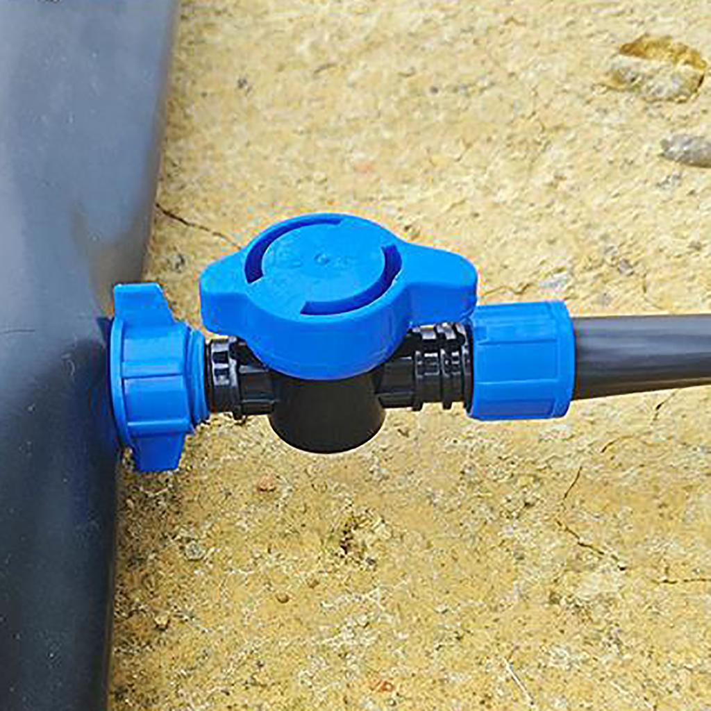 Drip Irrigation Barbed Bypass Valve Drip Line Shut Off Valve Drip System Water Diverting Valve For Agriculture Orchard Greenhous