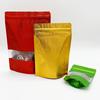 Colorful Embossed Window Standing Aluminum Foil Bag, High-end Moisture-proof and Light Avoiding Sealed Bag, Standing Visible Window Snack Packaging
