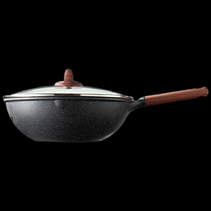 COOKER KING Maifan Stone Non-stick Stir-fry Wok