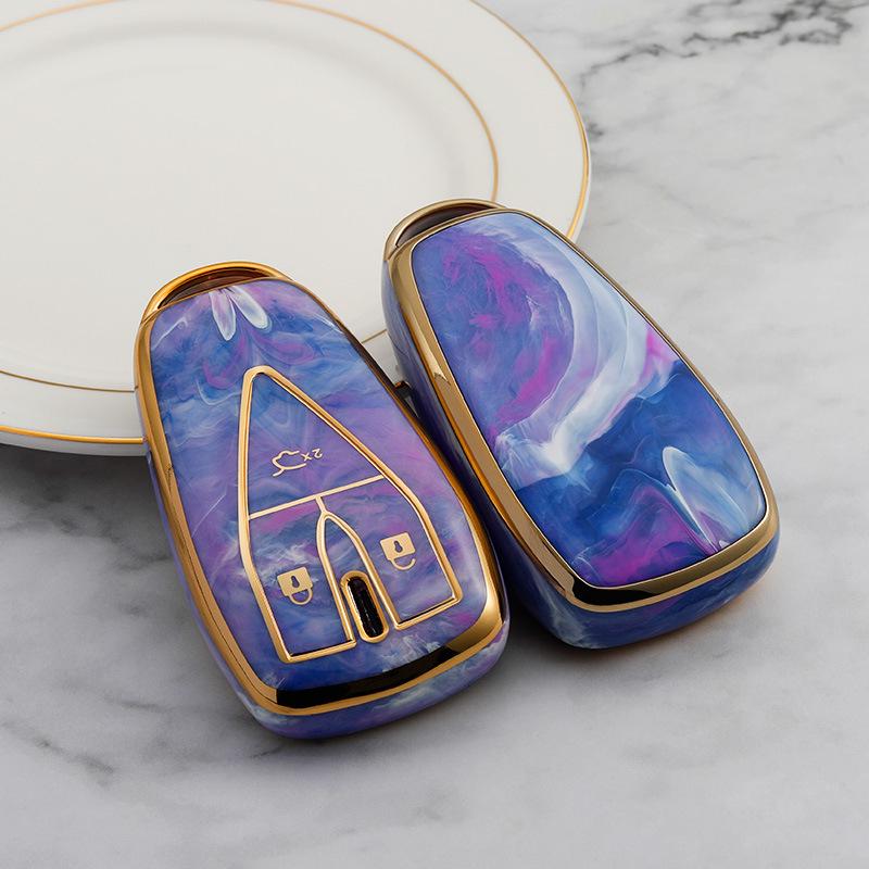 Compatible Changan CS75 Plus/CS55 Plus/Eado Plus/Oshan X5X7 Key Cover - Full Protection Case with Buckle