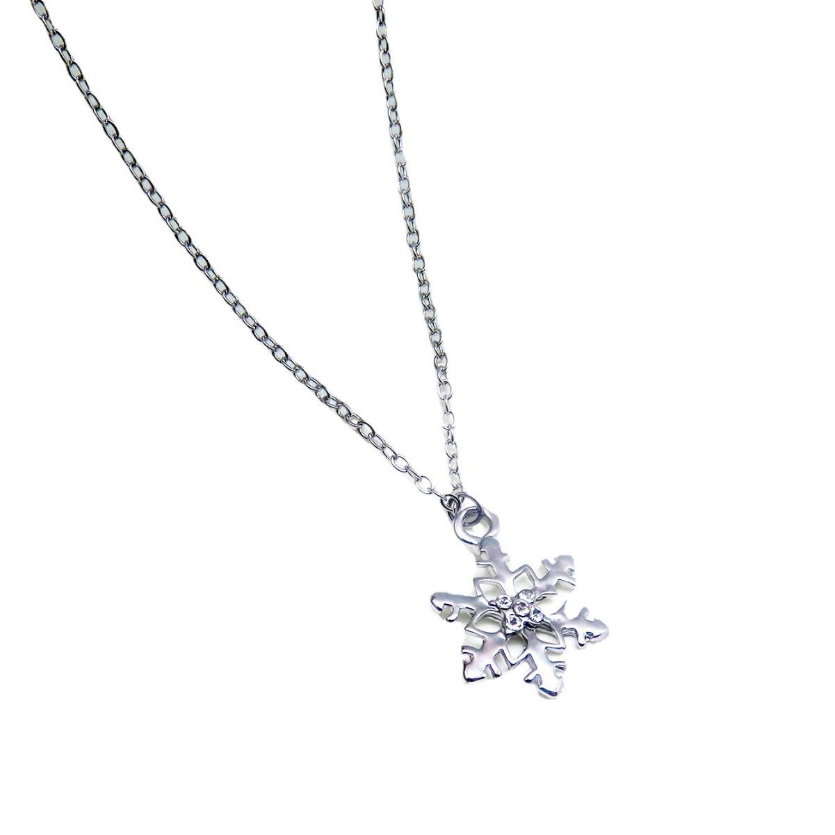 

Новое изысканное женское ожерелье в виде снежинки, универсальная цепочка для свитера, ювелирные изделия