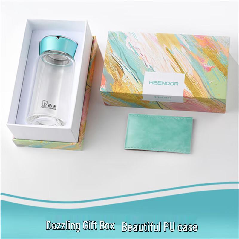 Heenoor XN-7551 Portable Single-Layer Glass Water Bottle