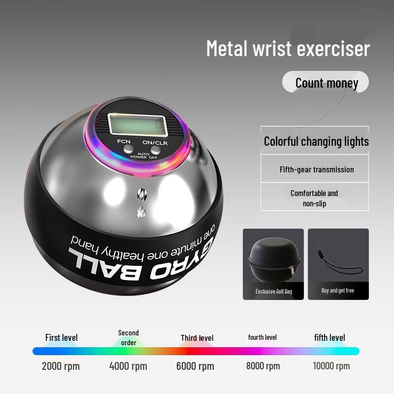 TLXT Upgraded Luminous Counting Gyroscope Wrist Ball