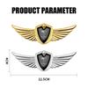 Car Sticker Tesla 3D Eagle Angel Wings Emblem Metal Car Trunk Fender Stickers Auto Decoration For Tesla Model 3 Model X Y Cybert