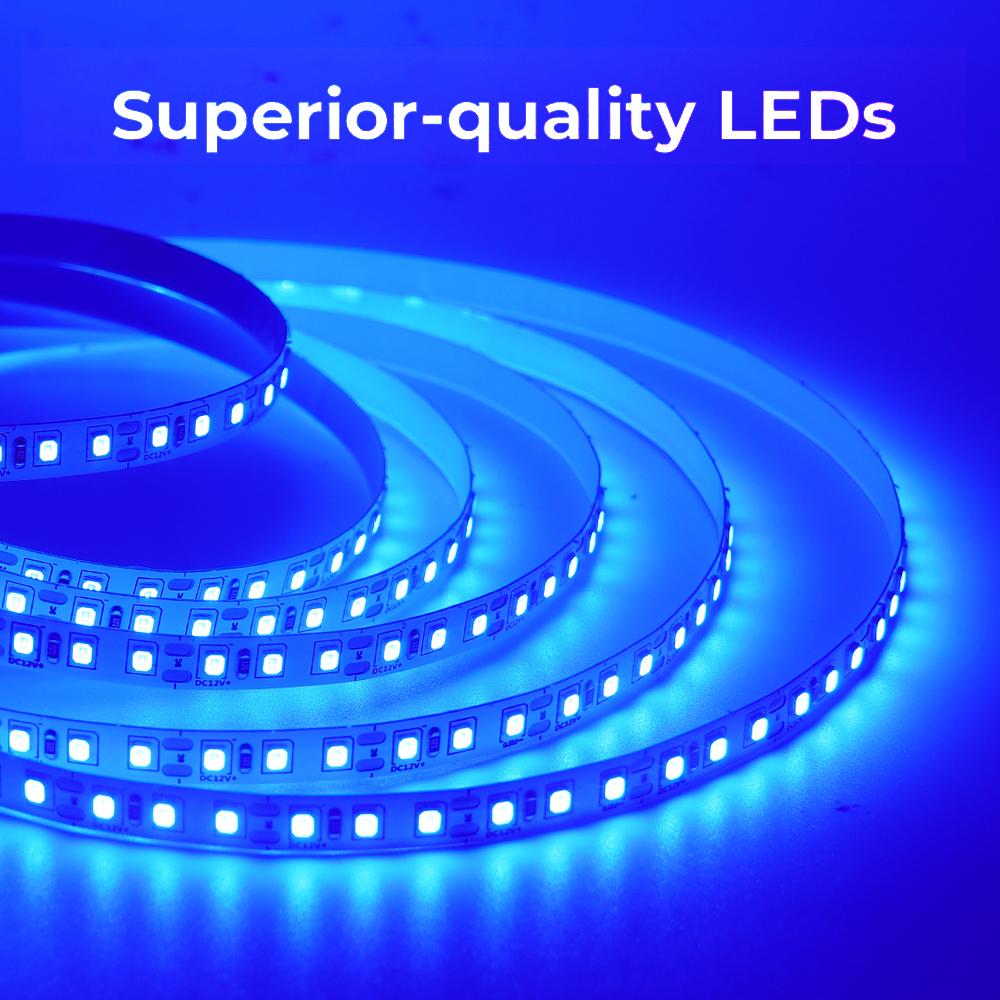 DC 12V 2835 120LEDs/M LED Strip Red/Blue/Pink/Yellow/I Blue/White/Green Home Decor Flexible Ribbon Tape Rope Light 5M/Roll