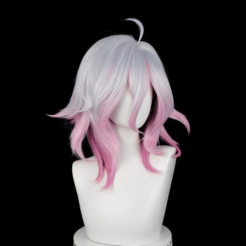 

Парик для косплея Briar Game LOL Briar, короткие серые, розовые, градиентные, термостойкие синтетические волосы, парики для вечеринки на Хэллоуин + шапочка для парика One Size