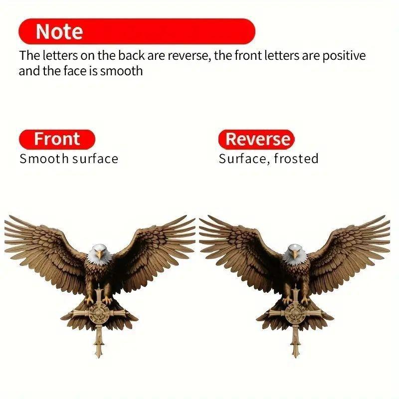 Vintage Artistic Acrylic Eagle Cross Car Pendant Distinctive Interior Decoration Cars For