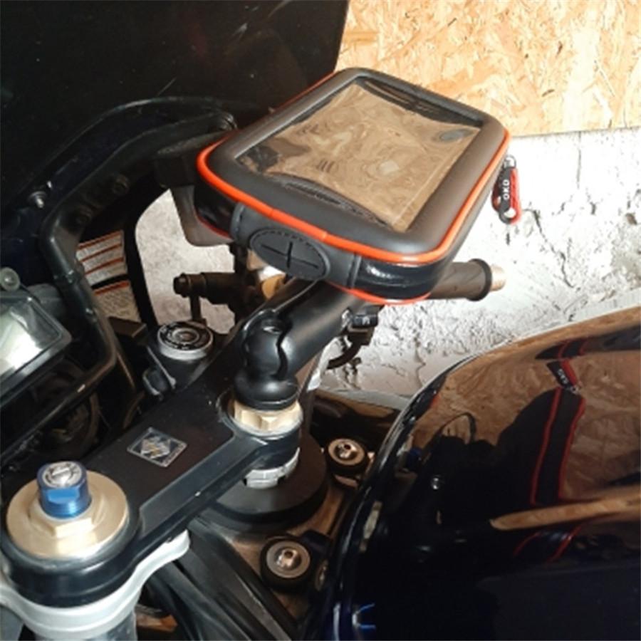 Motorcycle Fork Stem Mount Large Phone Navigation Bracket For Yamaha YZF R1 R6