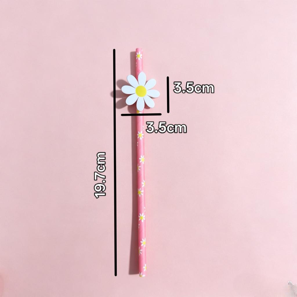 Daisy Small Flower Sunflower Paper Drinking Straws For Party Decorations And Cocktails